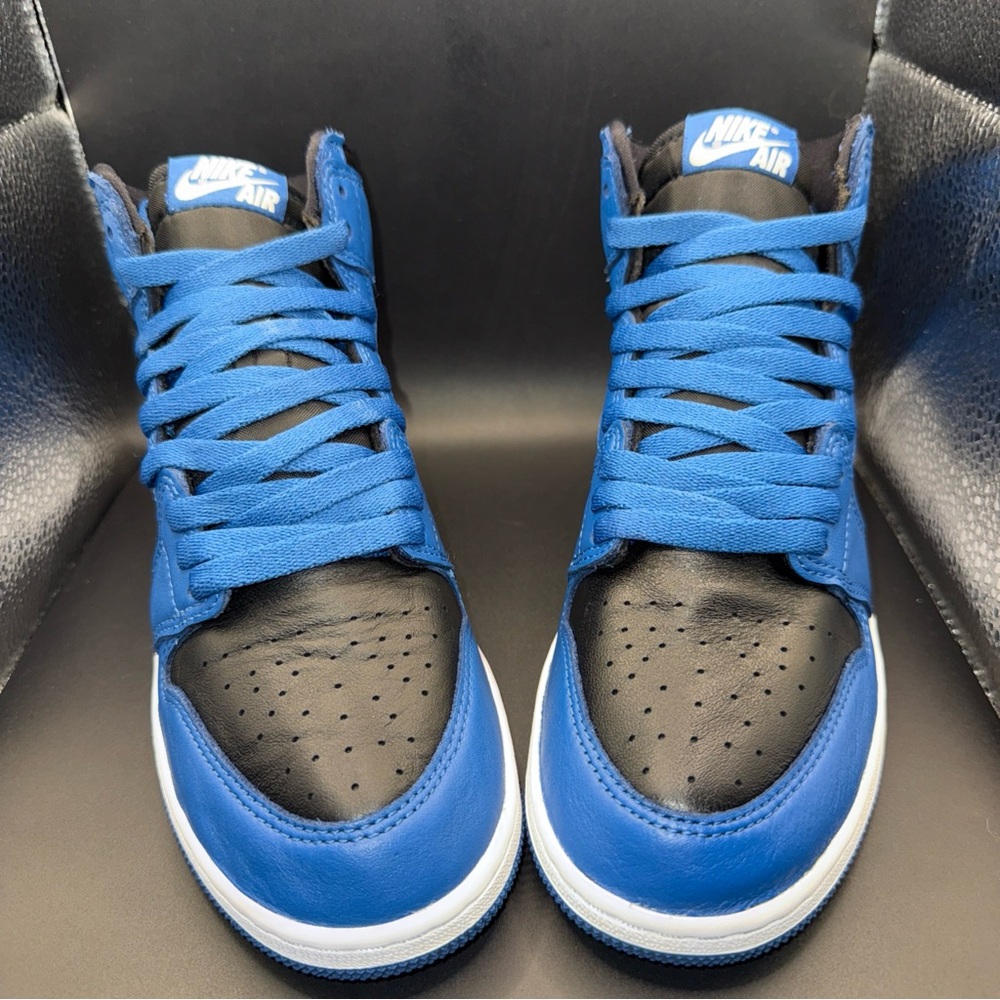 Size 6Y - Nike Air Jordan 1 High OG Dark Marina Shoes, 575441-404, Clean, No Box